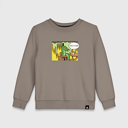 Детский свитшот This is fine - 2025