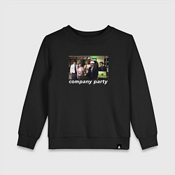 Свитшот хлопковый детский The Office - company party, цвет: черный