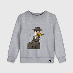 Детский свитшот Гусь агент с ножом