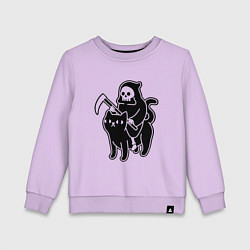 Детский свитшот Жнец и его кот