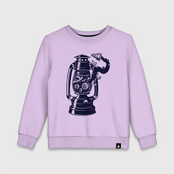 Детский свитшот Космическая керосиновая лампа