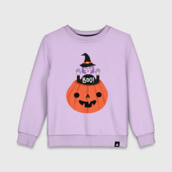 Детский свитшот Ведьма в тыкве