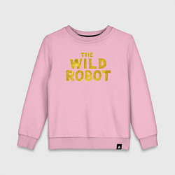 Детский свитшот The wild robot logo