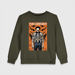 Детский свитшот Cool skeleton - halloween poster