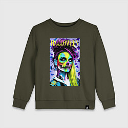 Детский свитшот Halloween zombie - magazin cover