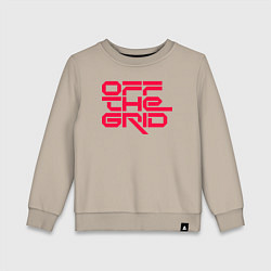 Детский свитшот Off the grid logo