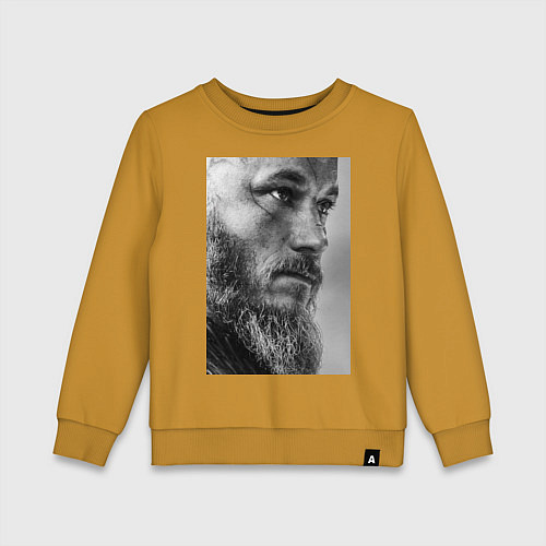 Детский свитшот Рагнар: воин севера / Горчичный – фото 1