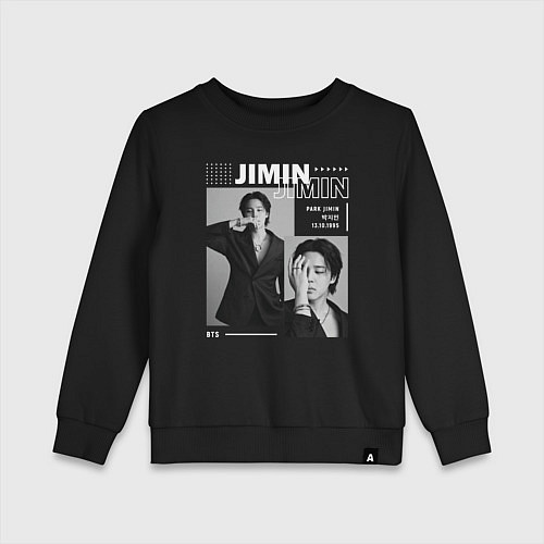 Детский свитшот Park Jimin bts / Черный – фото 1
