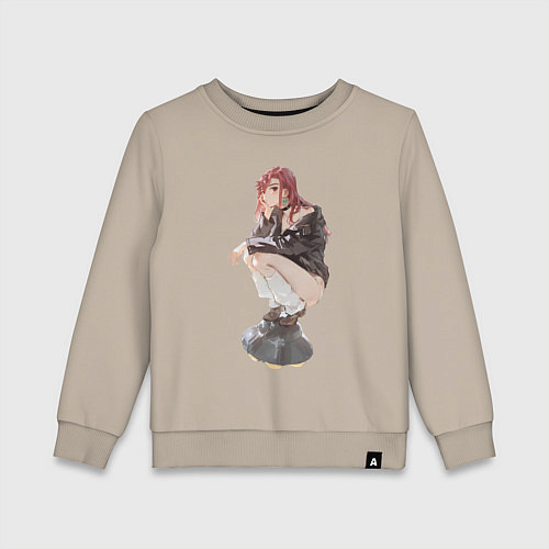 Детский свитшот Момо Аясэ НЛО / Миндальный – фото 1