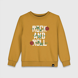 Детский свитшот Рок н рол с розами