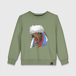 Детский свитшот Русский медведь арт