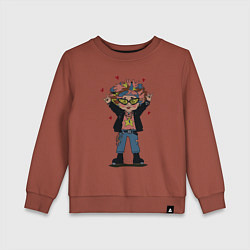 Детский свитшот Бабушка рокер