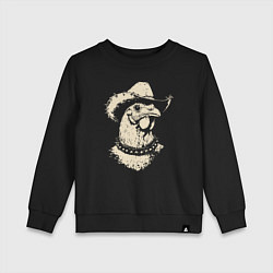 Детский свитшот Курица ковбой