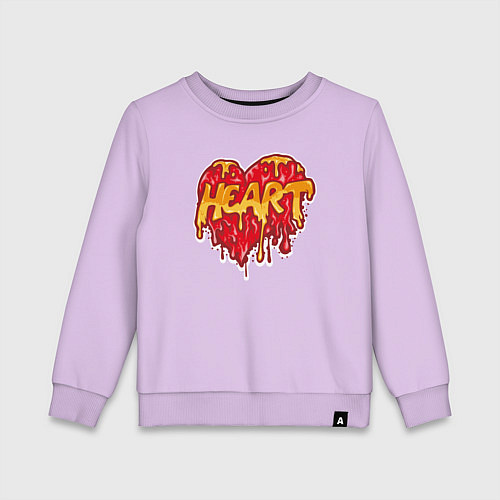 Детский свитшот Honey heart / Лаванда – фото 1