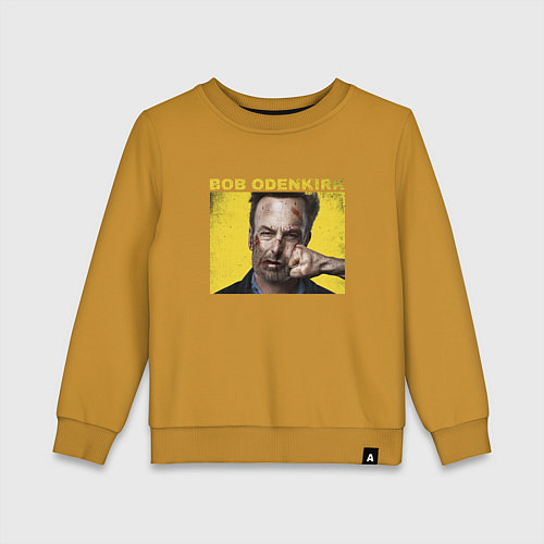 Детский свитшот Bob Odenkirk Nobody / Горчичный – фото 1