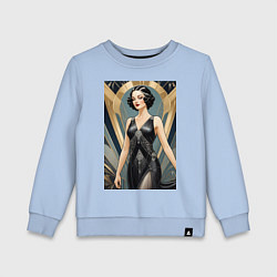 Детский свитшот Девушка ар-деко