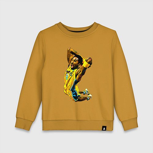 Детский свитшот Kobe Bryant dunk / Горчичный – фото 1