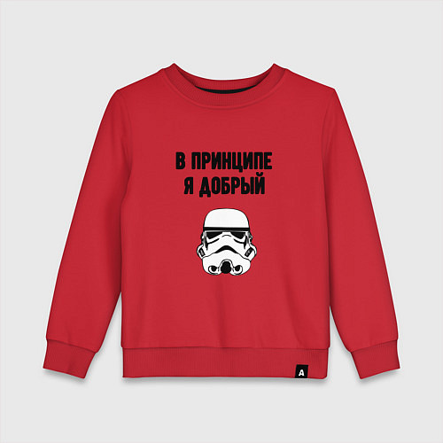 Детский свитшот В принципе я добрый пират / Красный – фото 1