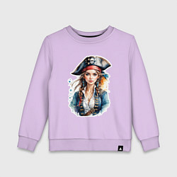 Детский свитшот Девушка пиратка