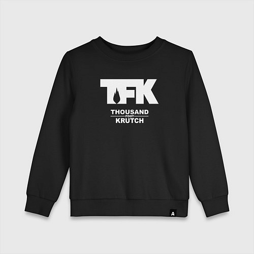 Детский свитшот Thousand Foot Krutch - logo / Черный – фото 1