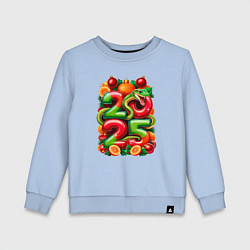 Детский свитшот Змея веселая 2025