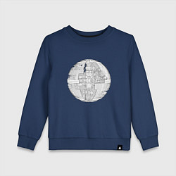 Детский свитшот Звезда смерти чертёж