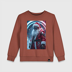 Детский свитшот Дед мороз киберпанк