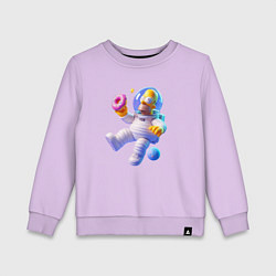 Детский свитшот Гомер Симпсон в открытом космосе