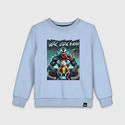 Детский свитшот Веном присматривается к Морти - нейроарт фантазия