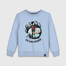 Детский свитшот Venom slime and Rick - collaboration