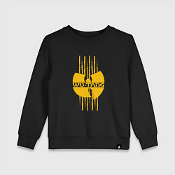 Свитшот хлопковый детский Wu-Tang tiger style, цвет: черный