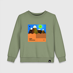 Детский свитшот Ночные горы
