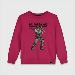 Свитшот хлопковый детский Snake Solid soldier, цвет: маджента