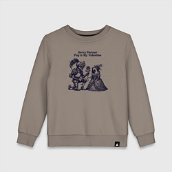 Детский свитшот Мопс и рыцарь