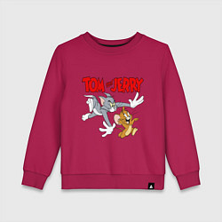 Детский свитшот Том и Джерри - погоня