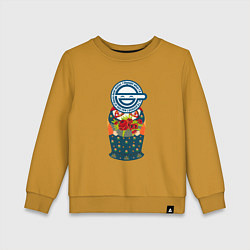 Детский свитшот Матрёшка смеющийся человек