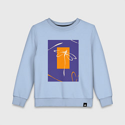 Детский свитшот Силуэт стрекозы-коллаж