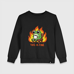 Детский свитшот Frog - this is fine