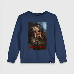 Свитшот хлопковый детский Predator movie, цвет: тёмно-синий