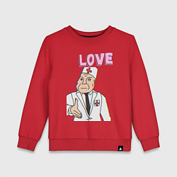 Детский свитшот Дурка день влюбленных мем