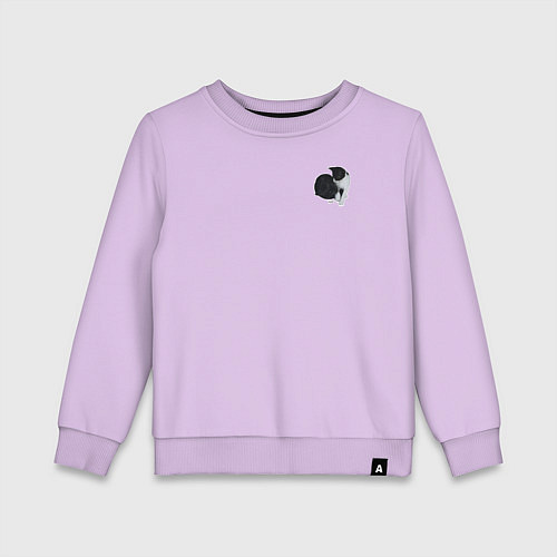 Детский свитшот Кусь коты / Лаванда – фото 1