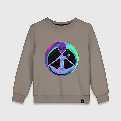 Детский свитшот Alien Peace / Утренний латте – фото 1