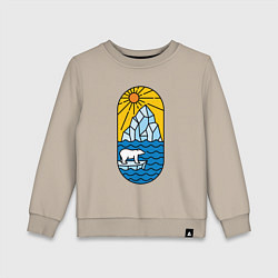 Детский свитшот Мишка на льдине