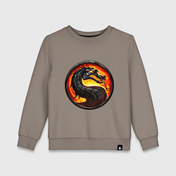 Детский свитшот Mortal kombat dragon logo