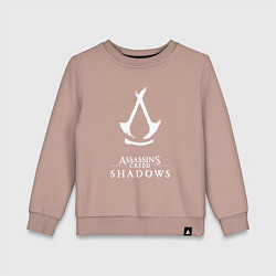 Детский свитшот Assassins creed - shadows white