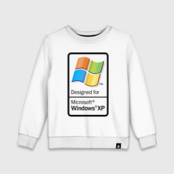 Свитшот хлопковый детский Предназначен для xp, цвет: белый