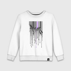 Детский свитшот Штрихкод зебра