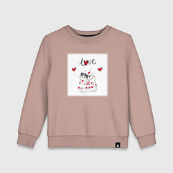 Детский свитшот Любовная романтика