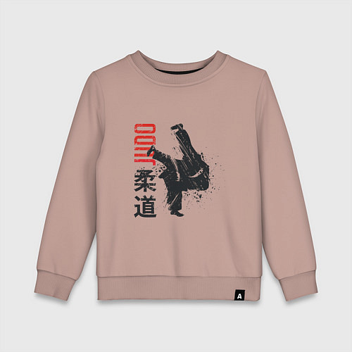 Детский свитшот Дзюдо / Пыльно-розовый – фото 1