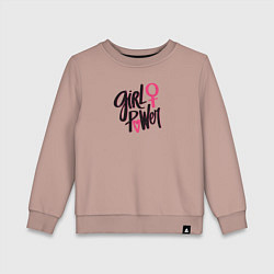 Детский свитшот Girl power black and pink
